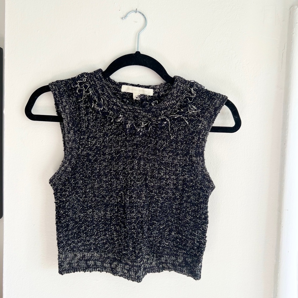 Jonathan Simkhai cropped sweater vest